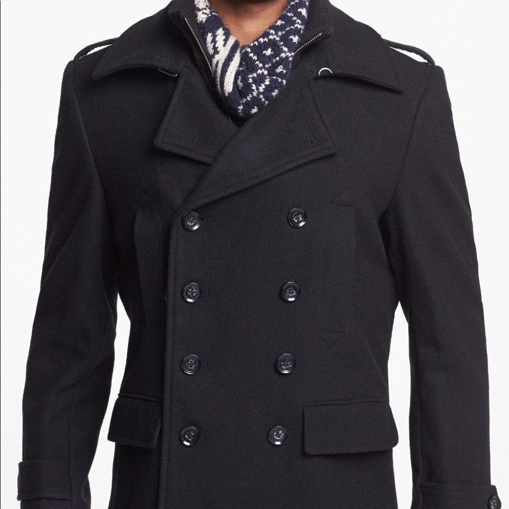 7 Diamonds - Trim Fit Double Breasted Coat.